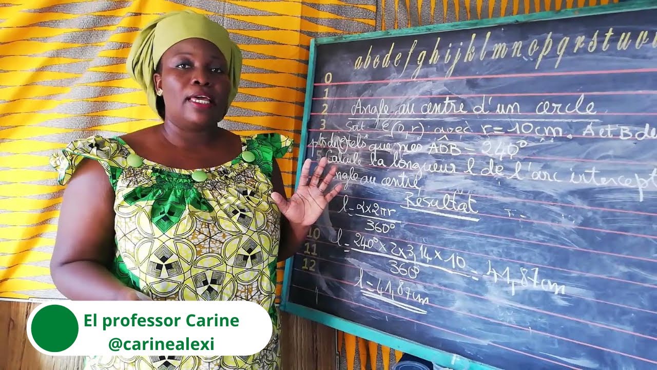 ANGLE AU CENTRE D'UN CERCLE ET ARC INTERCEPTE PAR UN ANGLE AU CENTRE