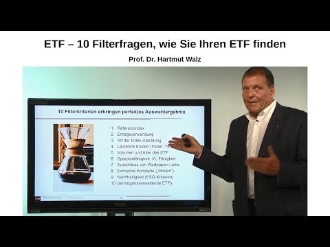 ETF – 10 Filterfragen, wie Sie Ihren ETF finden