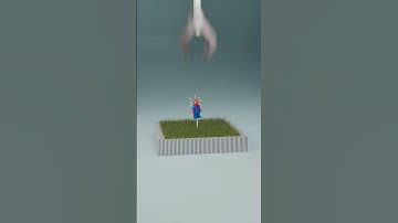 Hitting Random Objects With Driver | Blender Simulation #satisfying