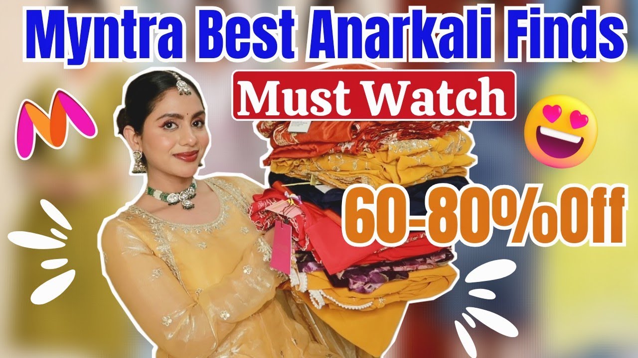 Myntra Anarkali Kurta Sets That Look Designer🥰Perfect Anarkali Kurta Sets for Wedding Season