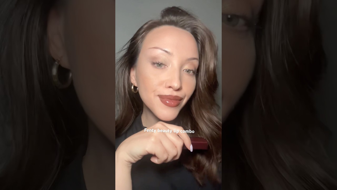 Fenty beauty lip combo | lip liner - extra thigh + high shine gloss - hot chocolit