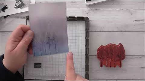 Stampin Up! Evergreen Forest Winter Woods Card