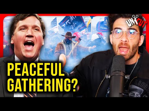 Thumbnail for Hasanabi Reacts to Tucker Carlson SPINNING the Jan 6. Riot as a a "peaceful gathering" with Footage
