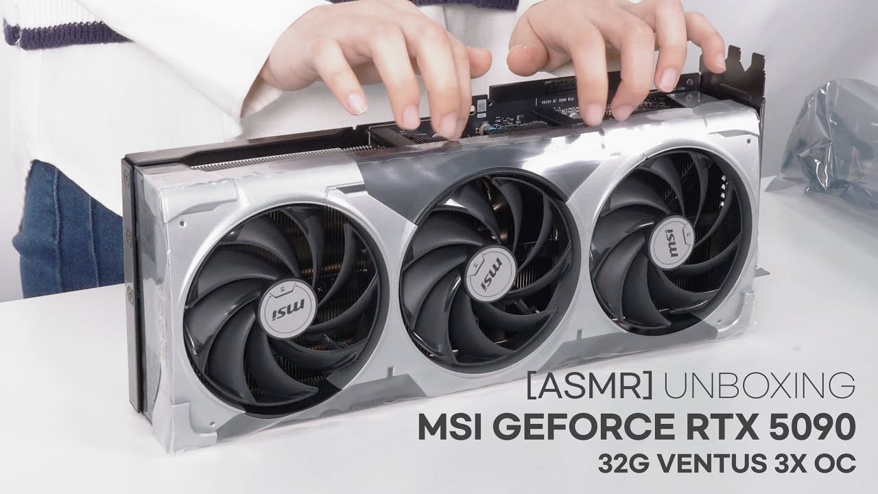 ASMR] RTX GEFORCE 5090 언박싱 [feat.MSI GeForce RTX 5090 32G 