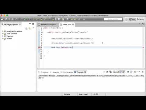 Java Tutorial 19 - Accessor and Mutator Methods (Setters and Getters)