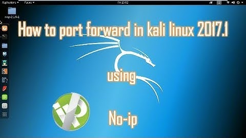 How to Port forward in kali linux 2017.1 | NOIP Port Forwarding