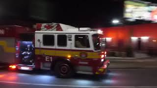 Hamilton fire response - Engines 11 & 1 responding to alarm conditions call