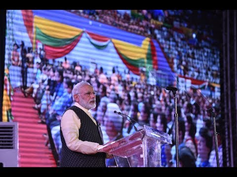 PM Modi at the Indian Community Event in Myanmar