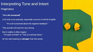 Module 7 – Lesson 2 | Pragmatics: Interpreting Tone and Intent | Business English Idioms Course