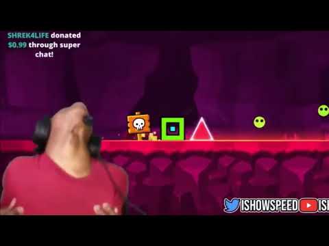 IShowSpeed Try’s To Beat The Hardest Level On Geometry Dash And Rages So Hard.