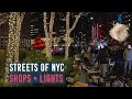 8k 3d nyc christmas 2023 walk inside schwarz toy store  saks light show  best 360 quest 3