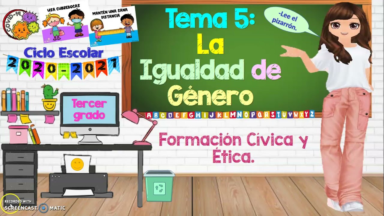TEMA 5 DEL TERCER TRIMESTRE: La igualdad de género
