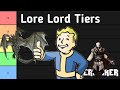 Lore Lord&#39;s Tierlists - Tiermaker