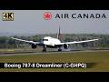 Air Canada - Boeing 787-8 Dreamliner (C-GHPQ) Landing at Vienna Airport Runway 16 #aviation #wien
