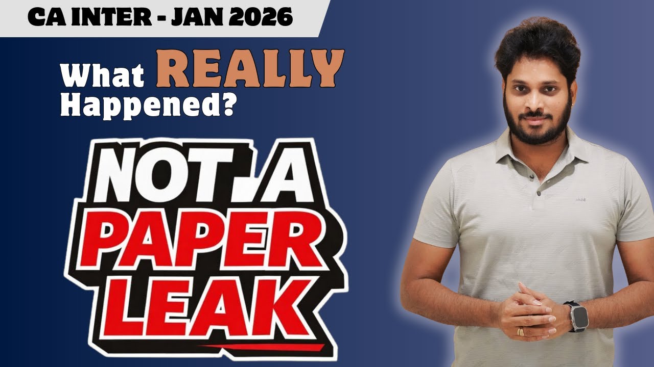 Stop Spreading ‘Paper Leak’ – Truth About CA Inter Audit Exam | Expected Date of Exam
