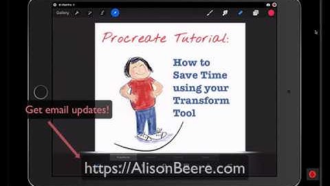Procreate Tutorial: How to Use the Transform Tool To Avoid Do-Overs