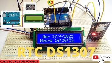 ARDUINO RTC DS1307 LCD 16x02 I2C