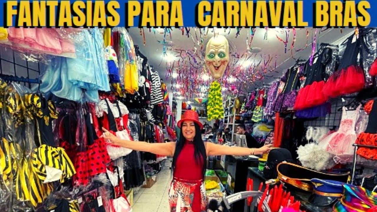 LOJA DE FANTASIAS PARA CARNAVAL NO BRÁS-SP - YouTube