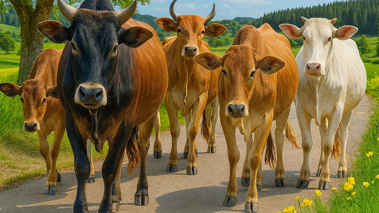 Video Sapi Lembu Ramai-ramai turun ke Ladang sawah - Bunyi sapi memanggil teman teman 🐄🐮🐮