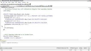 SQL Server  Deleting Data