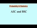 Probability and Statistics | AIC and BIC