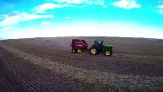 Drone Baling Hay by Michael Delaney 1,042 views 7 years ago 1 minute, 46 seconds