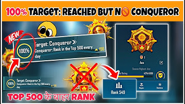 DAY🇮🇳06 : Target 100% : REACHED BUT ❌ N🚫 CONQUEROR EXPLAINED. Solo, Duo | tips & tricks✅