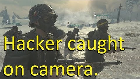 COD WWII Hacker caught on camera