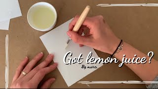 How to dye papers with lemon juice