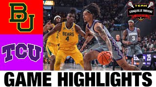 #15 Baylor vs TCU Highlights | NCAA Men's Basketball | 2024 College Basketball