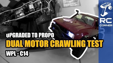 WPL C14 - Crawling Test with Upgraded Dual Motor and Propo Steering | RC offroad adventure