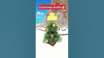 Minecraft 3 Christmas Build Hacks🎅 #shorts