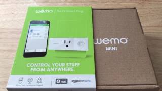 WeMo Mini WiFi Smart Plug Belkin For Smart Homes Unboxing 2-8-17