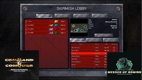 Command and Conquer Red Alert Remastered Skirmish Gameplay USSR– MAP: Seaside 1