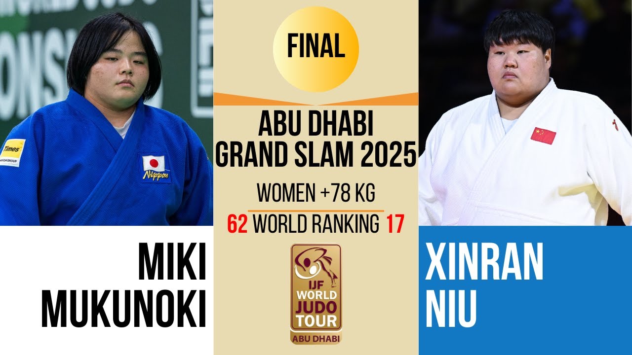 Miki MUKUNOKI VS Xinran NIU | Abu Dhabi Grand Slam 2025 | GOLD +78 kg