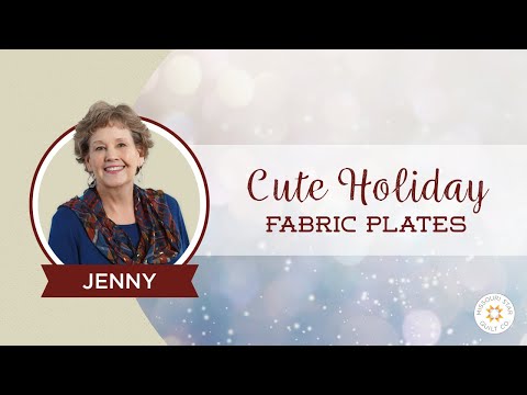 Make Cute Holiday Fabric Plates Using Mod Podge!