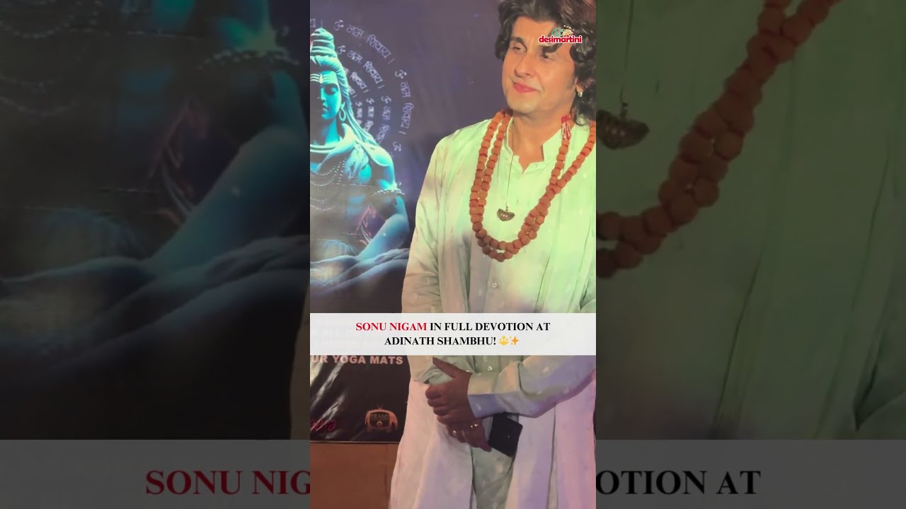 #SonuNigam was seen at #Adinath Shambhu for #Mahashivratri #celebrations!.