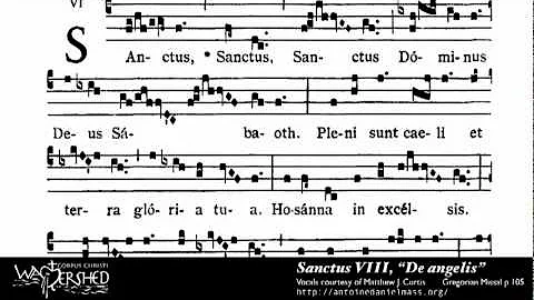 Sanctus VIII from Mass VIII, Gregorian Chant