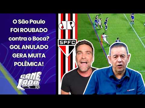 "FOI UM ROUBO!!! O SÃO PAULO FOI GARFADO PELA CONMEBOL!!! VAR VAGABUNDO QUE BENEFICIOU O BOCA JRS!"
