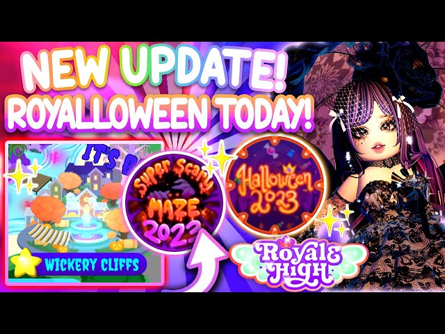 💜NEW HALLOWEEN HALO REVEALED?! + WAVE 1 IS BROKEN! Royale High Campus 3  Royalloween ROBLOX 