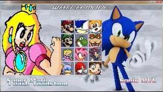 Mugen Mario And Peach Vs Sonic And Amy 2015