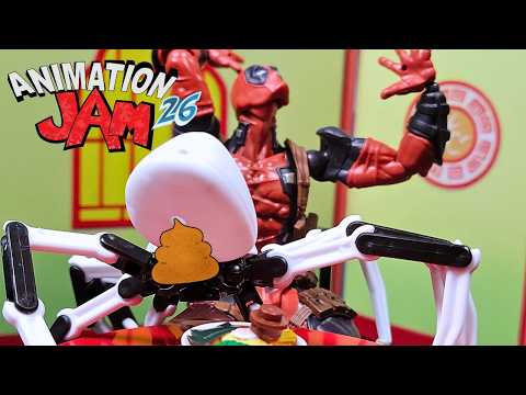Spider Craps In Deadpool's Ramen - Animation Jam 2026 (Day 5)