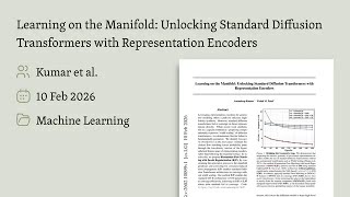 Learning on the Manifold: Unlocking Standard Diffusion Transformers with Representation Encoders