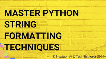 Master Python String Formatting Techniques