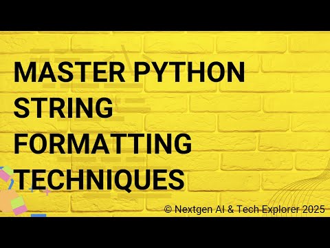 Master Python String Formatting Techniques