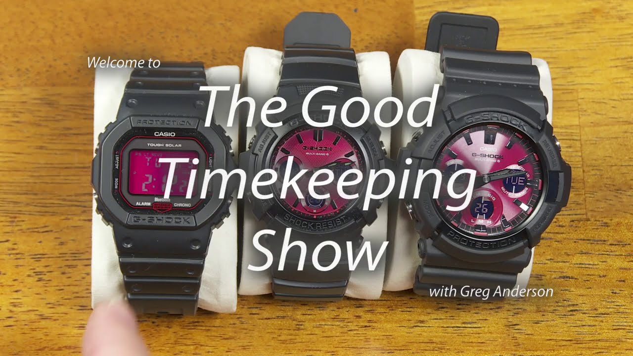 Casio G-Shock Adrenaline Red Watches, GW-B5600AR, AWG-M100SAR and