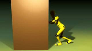 Man Pushing Block
