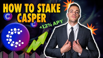 How To Stake CSPR Coin On The Casper Network!