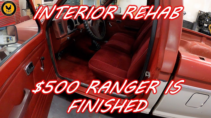 $500 Ranger is finally finished. New carpet and fabric dye rescue the interior.