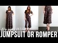 DIY very EASY dress to jumpsuit or romper refashion
